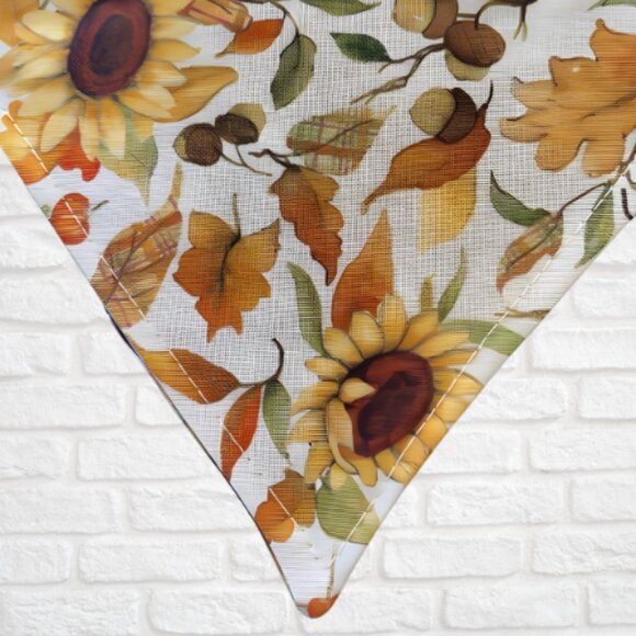 Dog Bandana Fall Design - Over the Collar - Picture 2 of 2